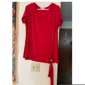 Red dressy t-shirt